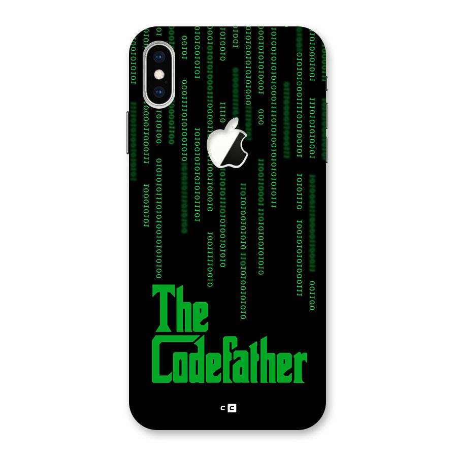 The Codefather Back Case for iPhone XS Max Apple Cut