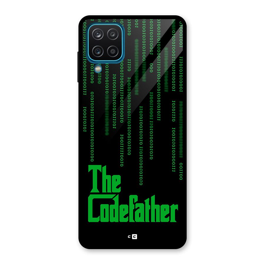 The Codefather Glass Back Case for Galaxy A12