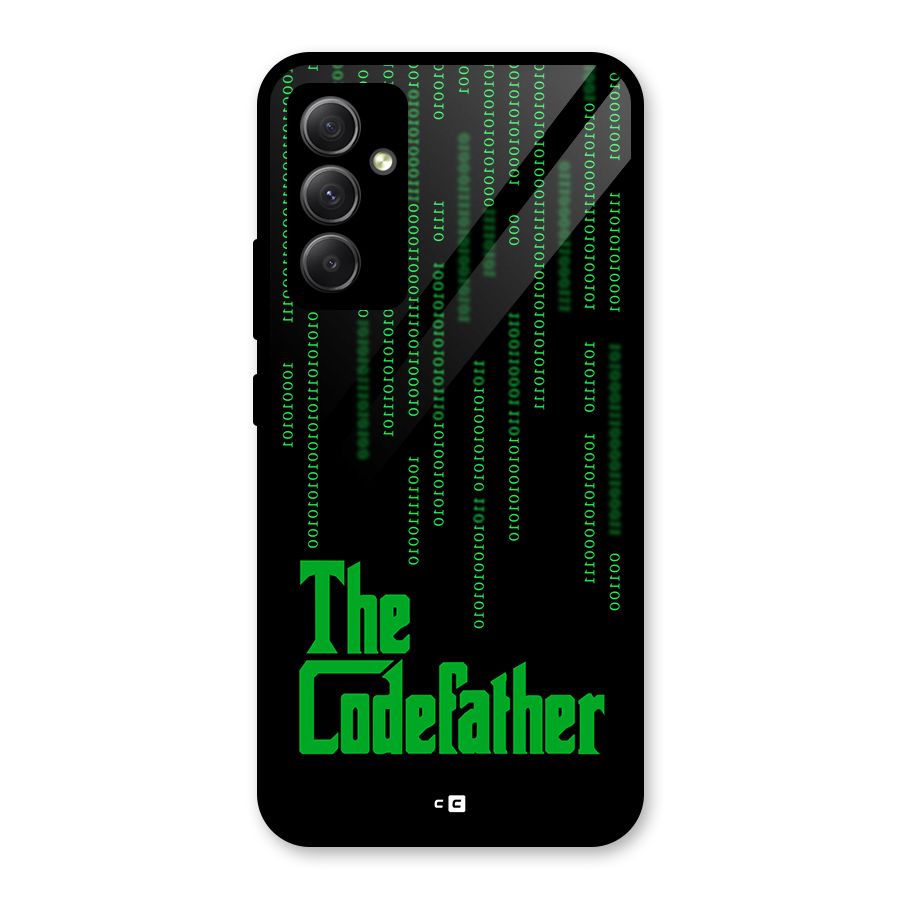The Codefather Glass Back Case for Galaxy A34