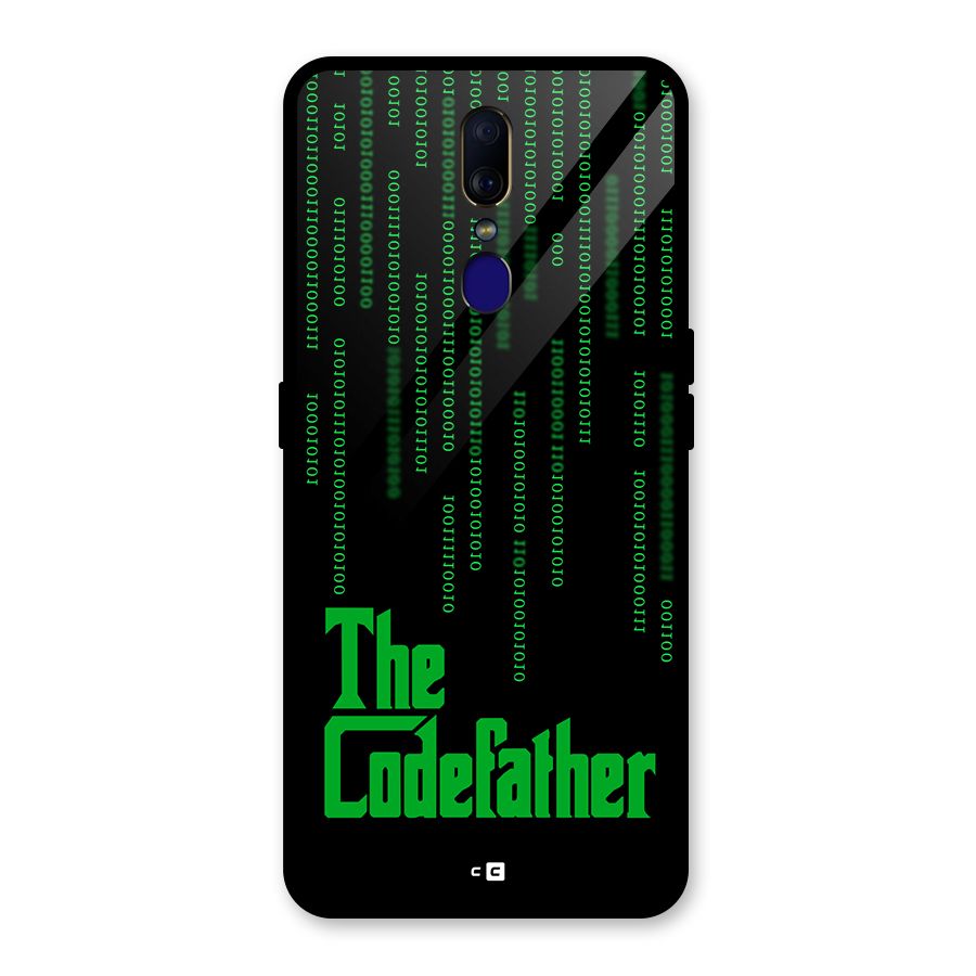 The Codefather Glass Back Case for Oppo F11