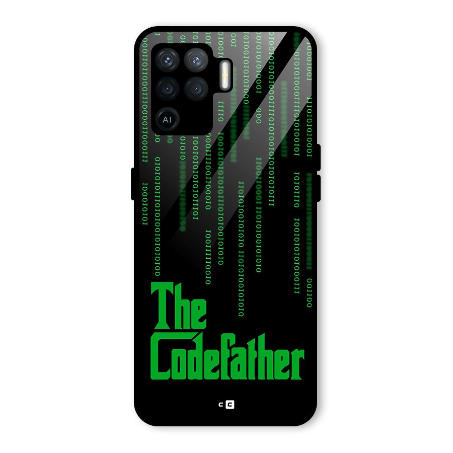 The Codefather Glass Back Case for Oppo F19 Pro