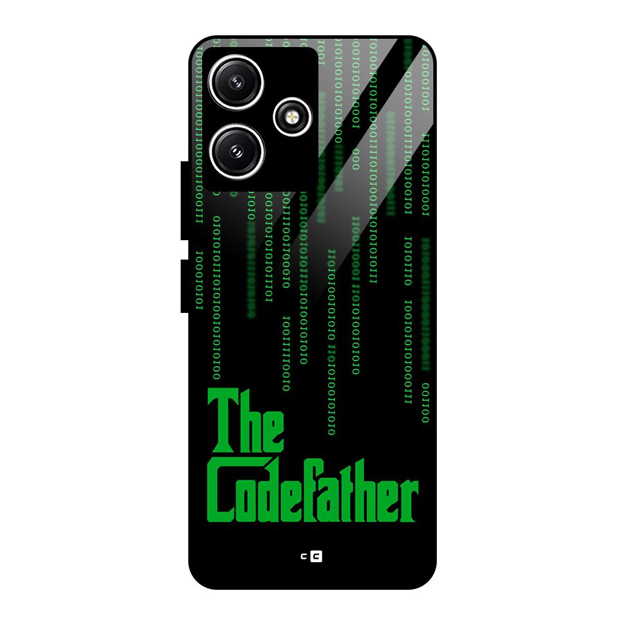 The Codefather Glass Back Case for Poco M6 Pro
