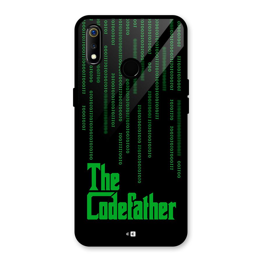 The Codefather Glass Back Case for Realme 3
