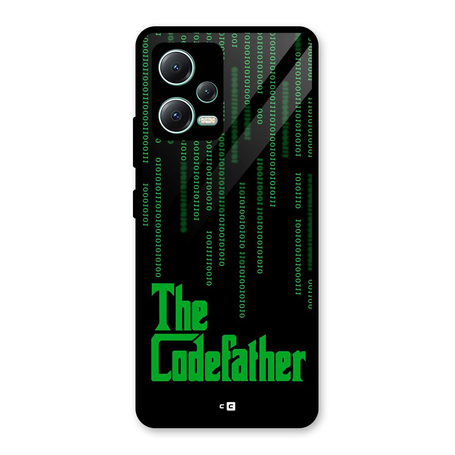 The Codefather Glass Back Case for Redmi Note 12 5G