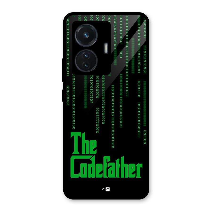 The Codefather Glass Back Case for Vivo T1 44W
