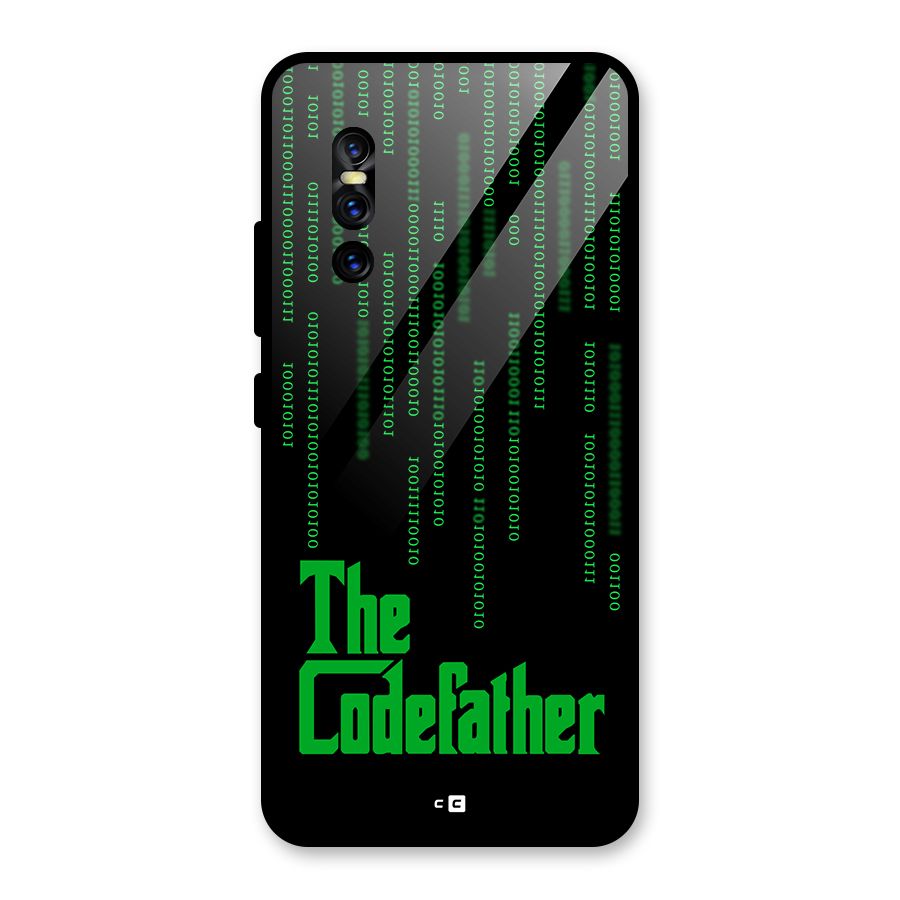 The Codefather Glass Back Case for Vivo V15 Pro