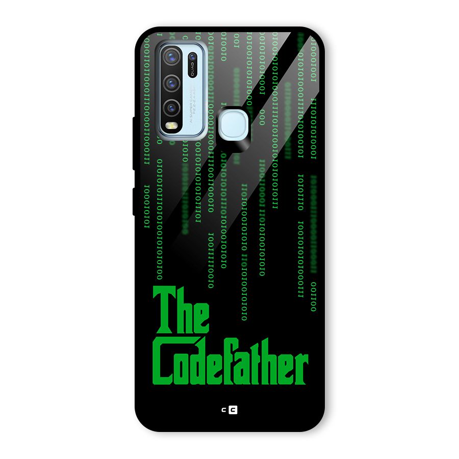 The Codefather Glass Back Case for Vivo Y30