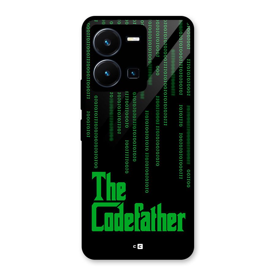 The Codefather Glass Back Case for Vivo Y35
