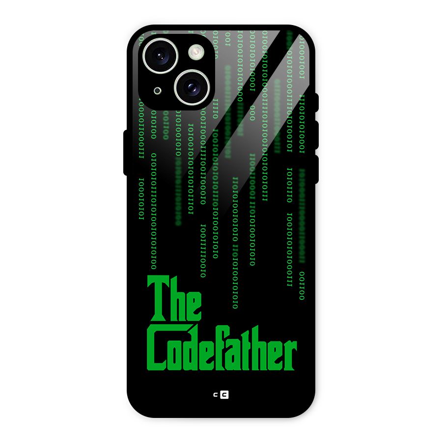 The Codefather Glass Back Case for iPhone 15 Plus