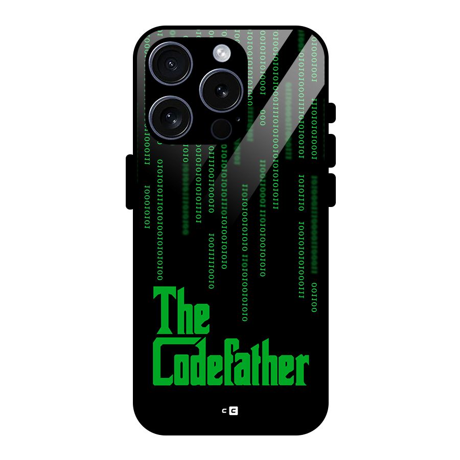 The Codefather Glass Back Case for iPhone 15 Pro