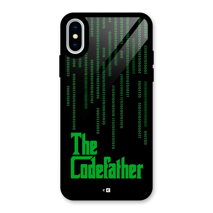 The Codefather Glass Back Case for iPhone XS