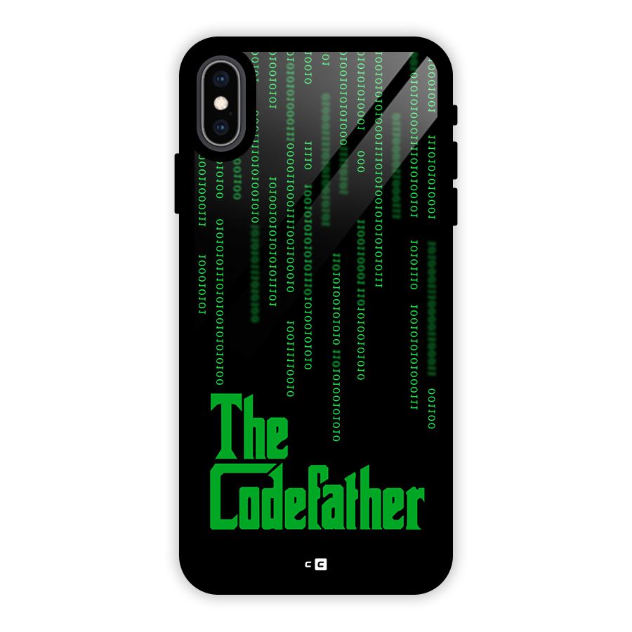 The Codefather Glass Back Case for iPhone XS Max