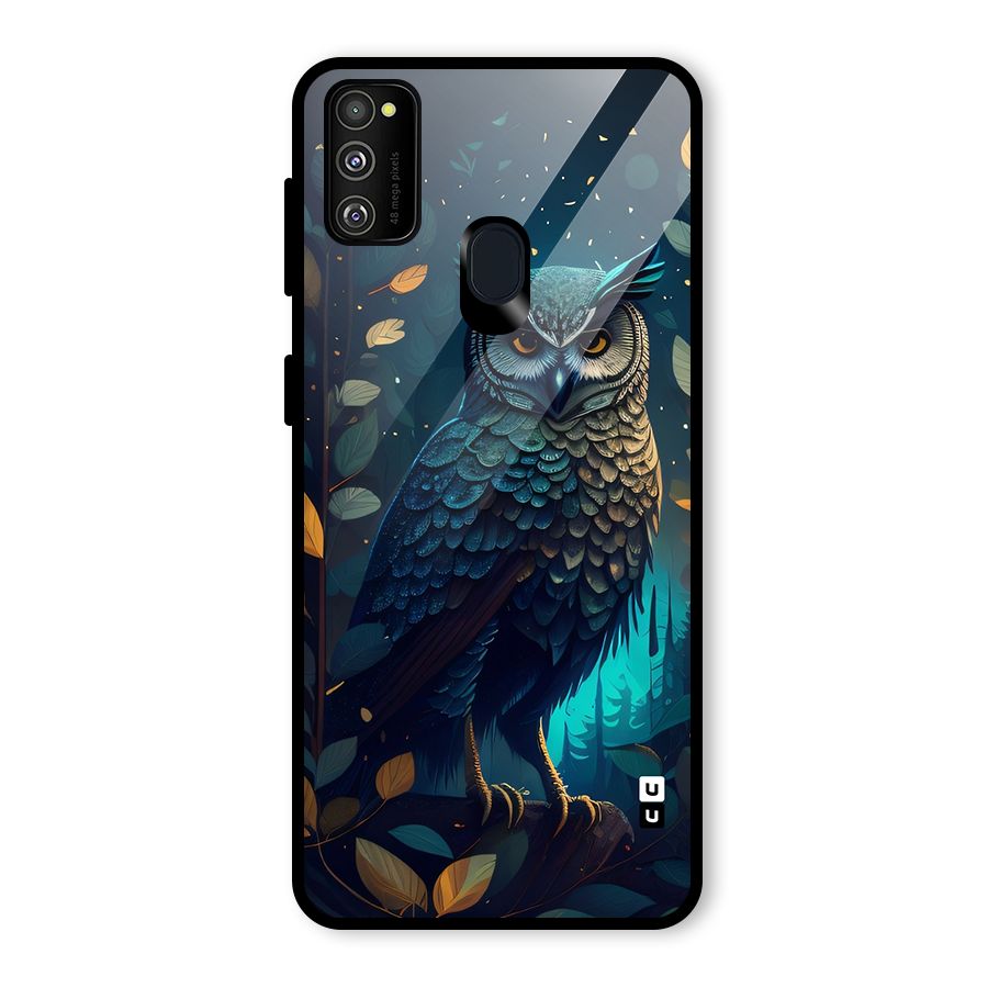 The Cunning Owl Glass Back Case for Galaxy M30s