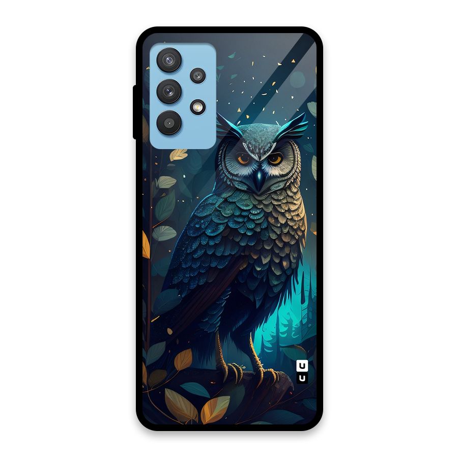 The Cunning Owl Glass Back Case for Galaxy M32 5G