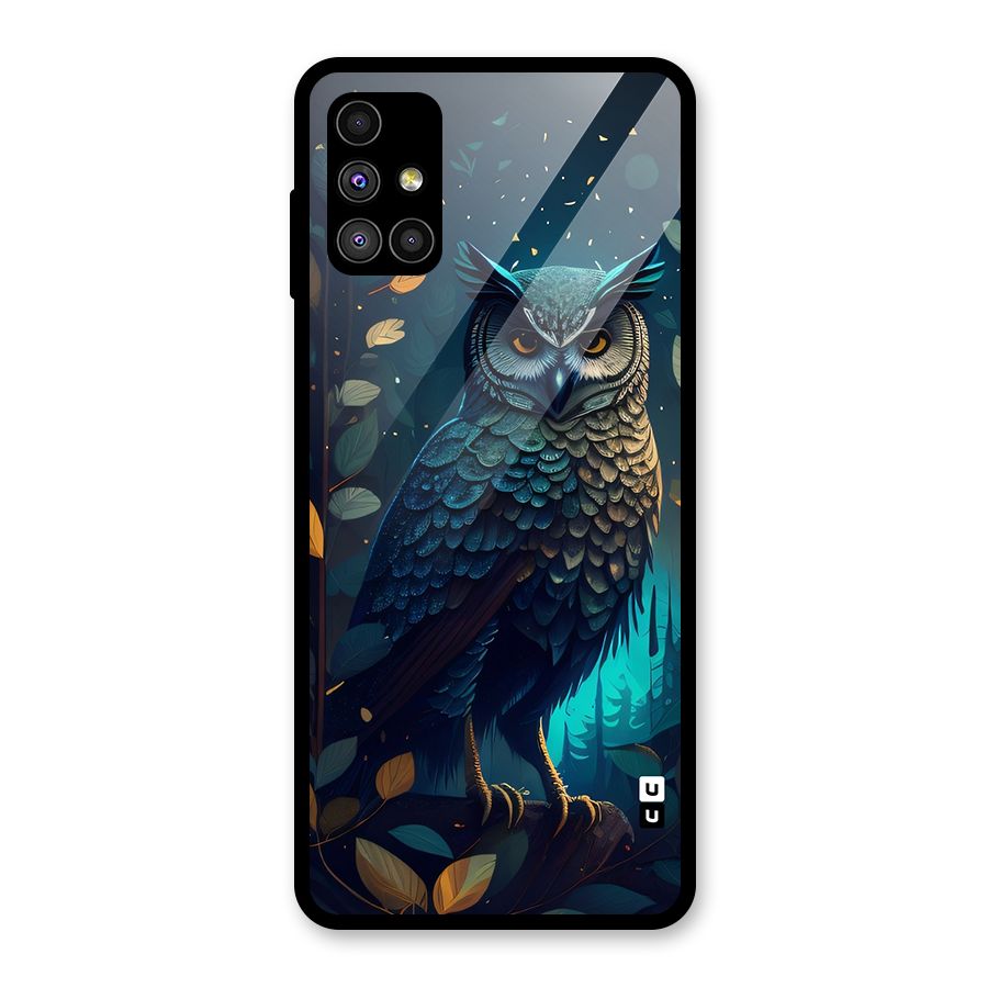 The Cunning Owl Glass Back Case for Galaxy M51