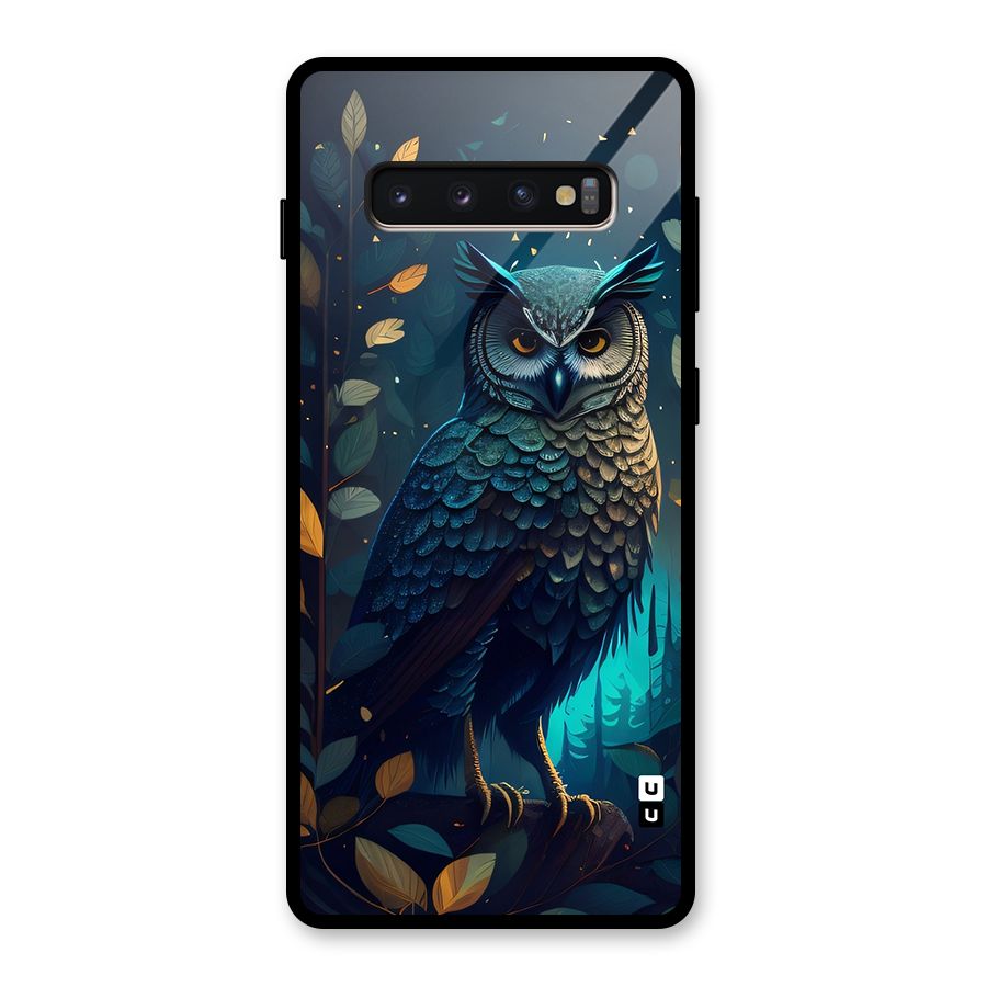 The Cunning Owl Glass Back Case for Galaxy S10 Plus