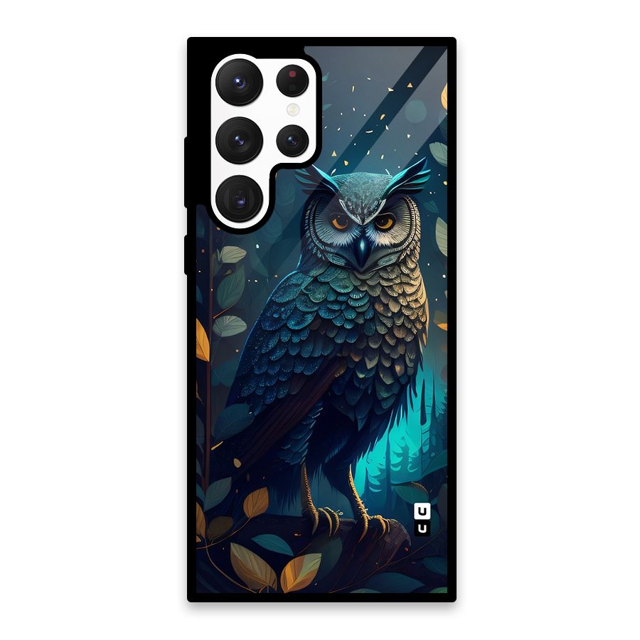 The Cunning Owl Glass Back Case for Galaxy S22 Ultra 5G