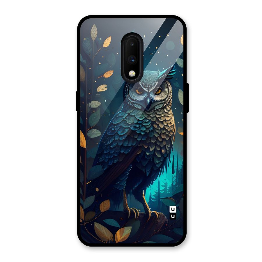 The Cunning Owl Glass Back Case for OnePlus 7