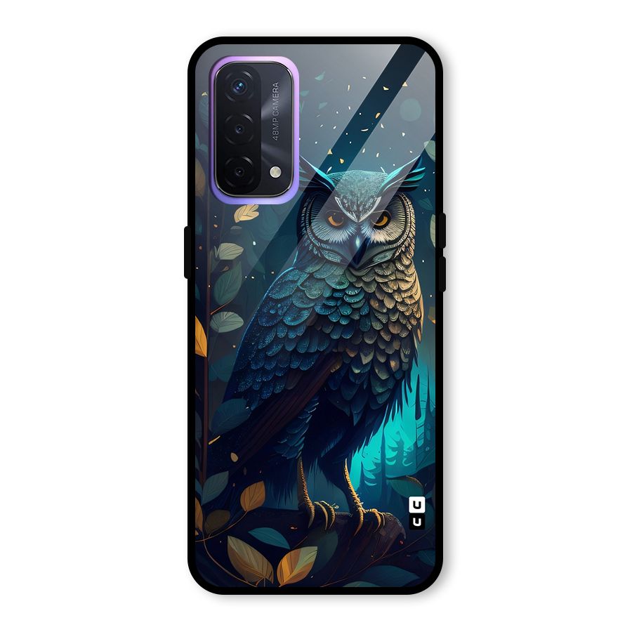 The Cunning Owl Glass Back Case for Oppo A74 5G