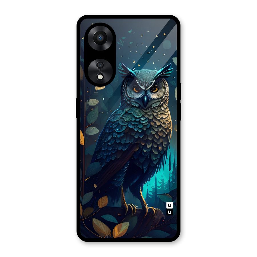 The Cunning Owl Glass Back Case for Oppo A78