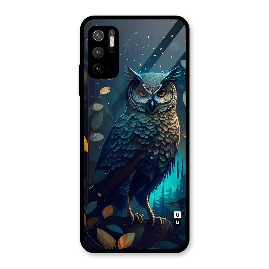 The Cunning Owl Glass Back Case for Poco M3 Pro 5G