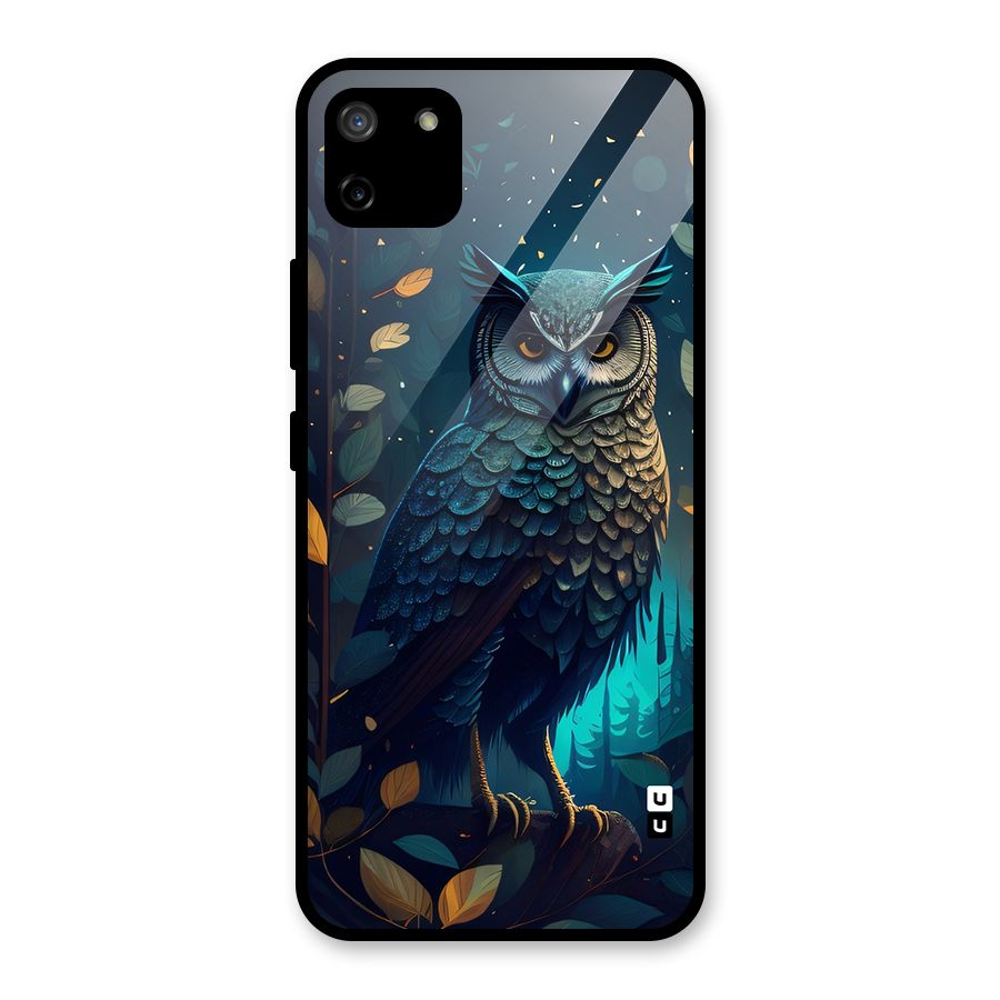 The Cunning Owl Glass Back Case for Realme C11