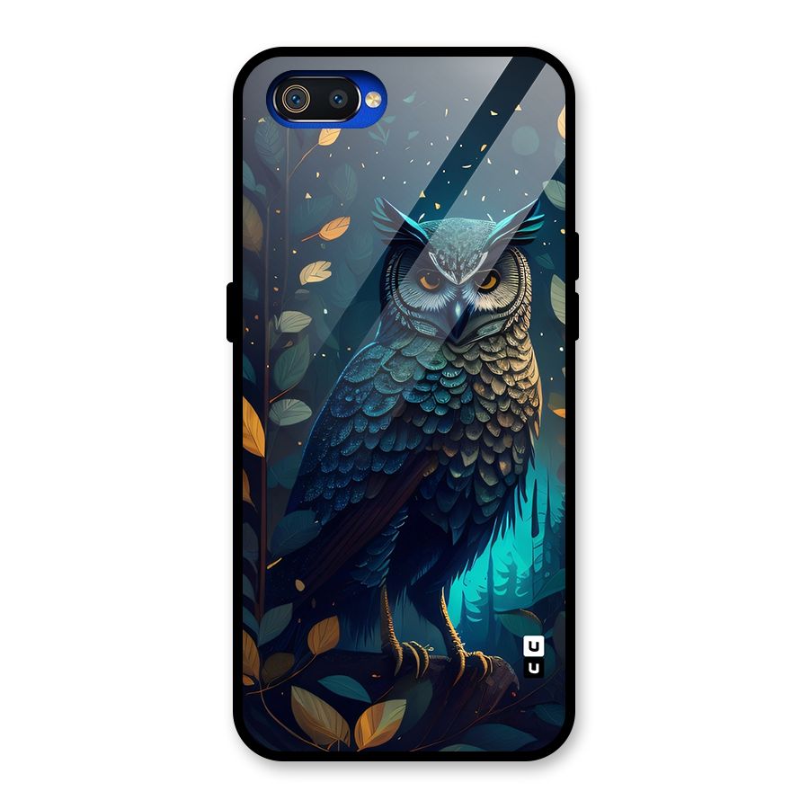 The Cunning Owl Glass Back Case for Realme C2