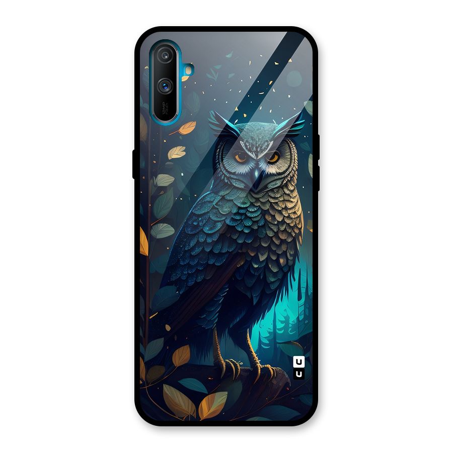 The Cunning Owl Glass Back Case for Realme C3