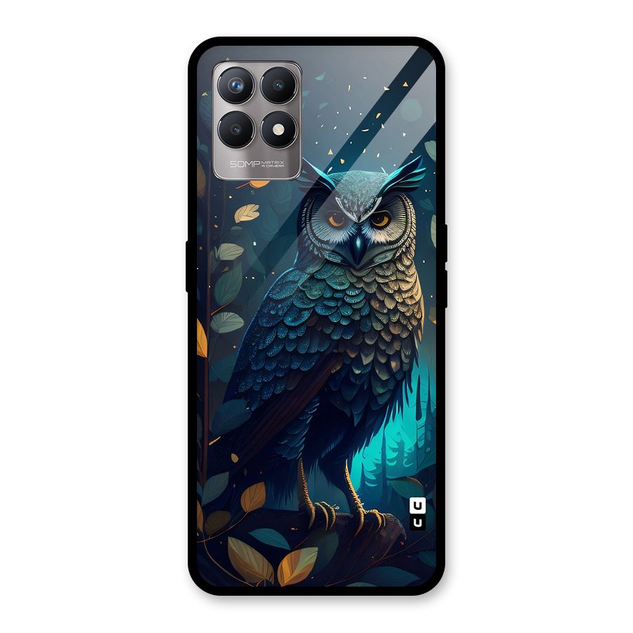 The Cunning Owl Glass Back Case for Realme Narzo 50