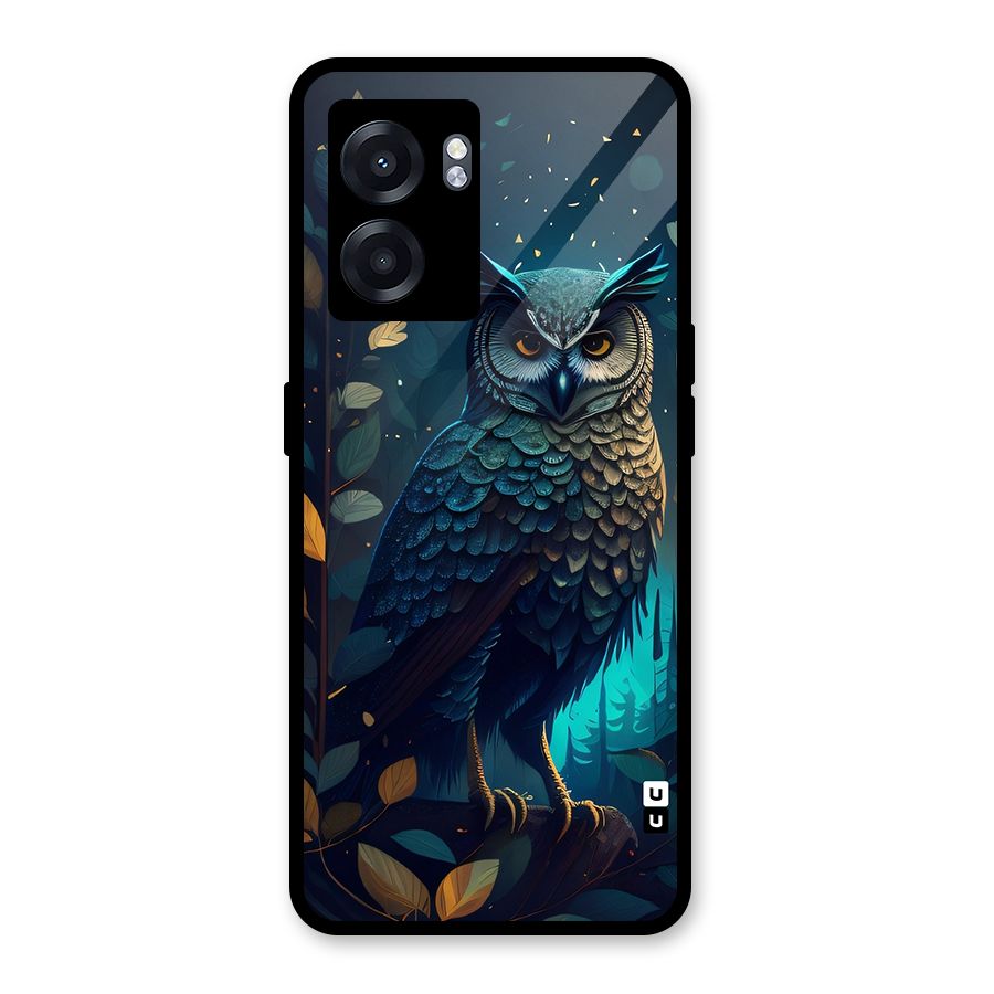The Cunning Owl Glass Back Case for Realme Narzo 50 5G