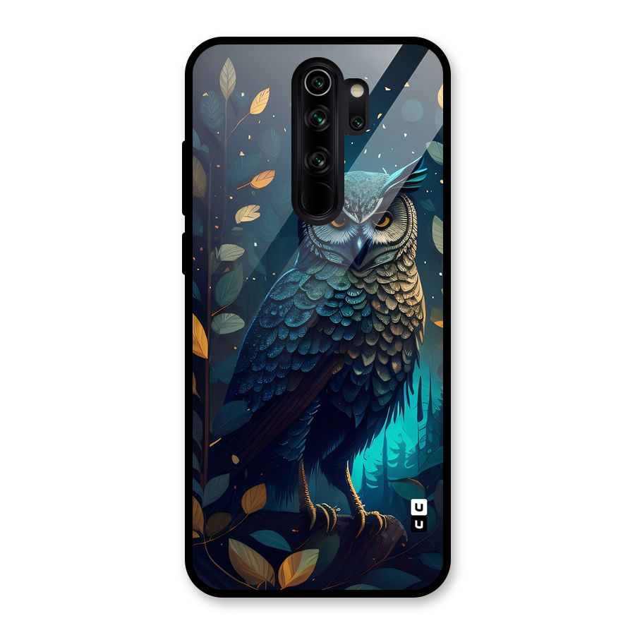 The Cunning Owl Glass Back Case for Redmi Note 8 Pro