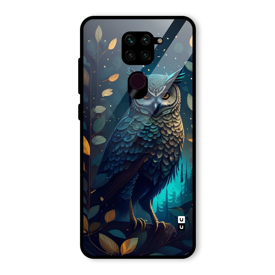 The Cunning Owl Glass Back Case for Redmi Note 9