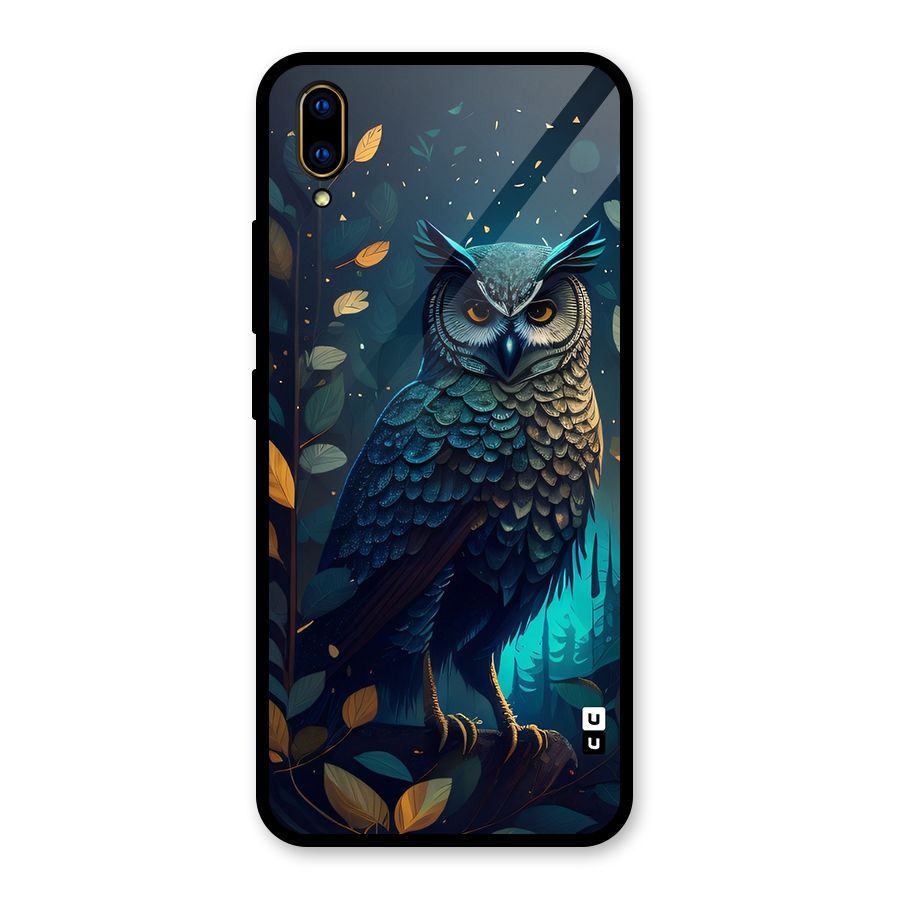 The Cunning Owl Glass Back Case for Vivo V11 Pro