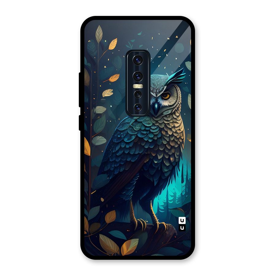 The Cunning Owl Glass Back Case for Vivo V17 Pro