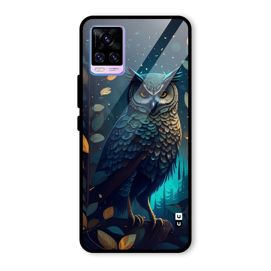 The Cunning Owl Glass Back Case for Vivo V20 Pro