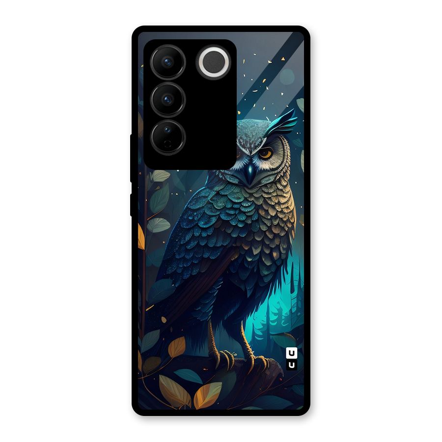 The Cunning Owl Glass Back Case for Vivo V27