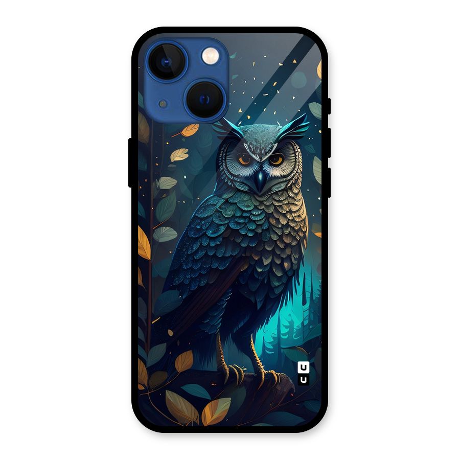 The Cunning Owl Glass Back Case for iPhone 13 Mini