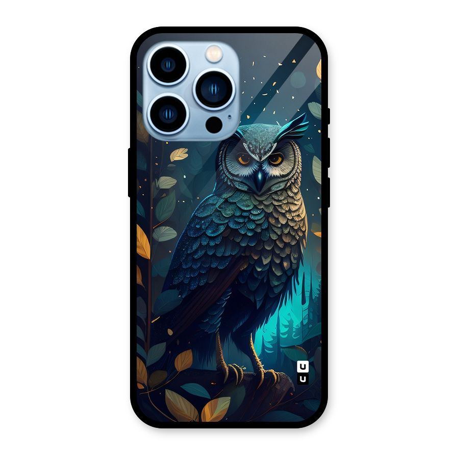 The Cunning Owl Glass Back Case for iPhone 13 Pro