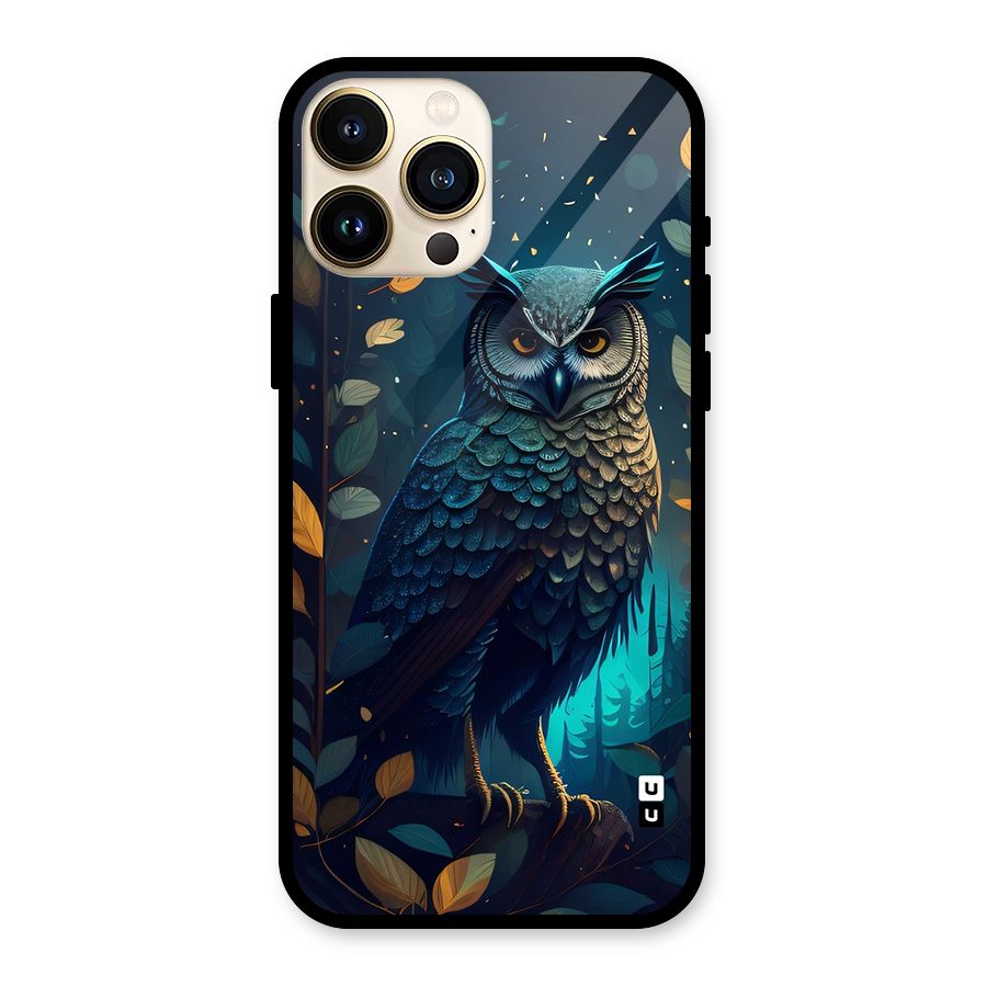 The Cunning Owl Glass Back Case for iPhone 13 Pro Max