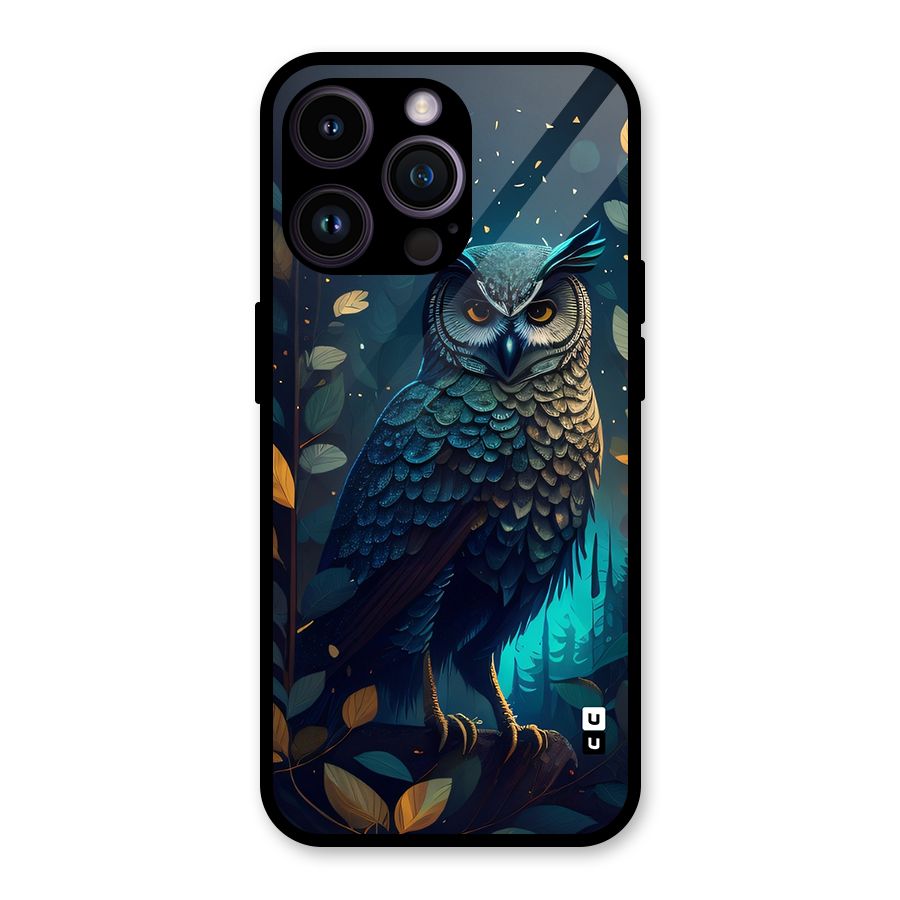 The Cunning Owl Glass Back Case for iPhone 14 Pro Max