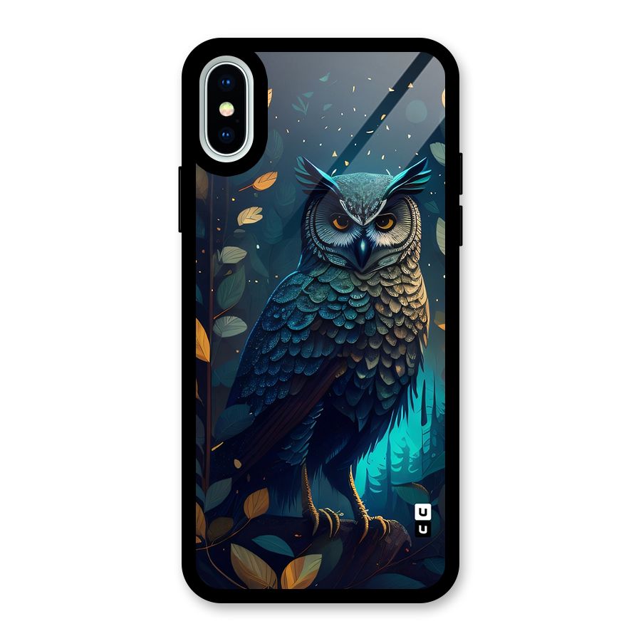 The Cunning Owl Glass Back Case for iPhone X
