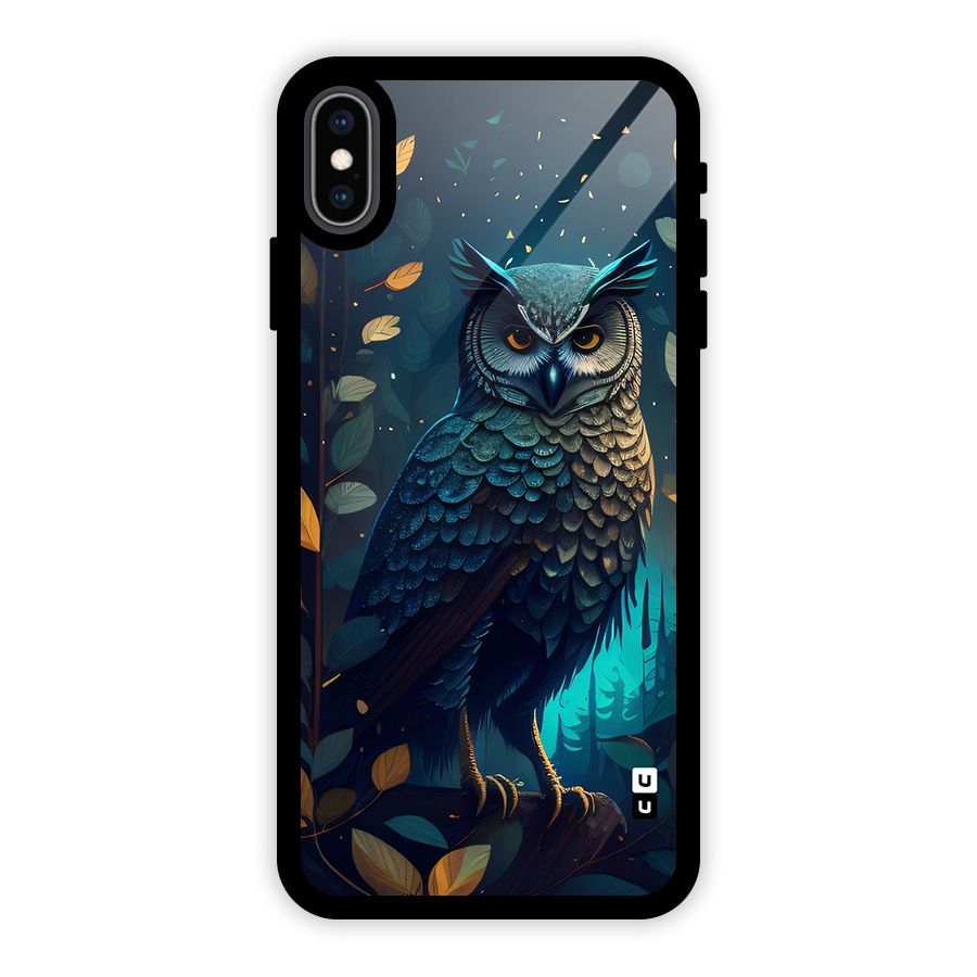 The Cunning Owl Glass Back Case for iPhone XS Max