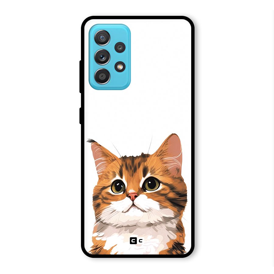 The Cute Cat Glass Back Case for Galaxy A52