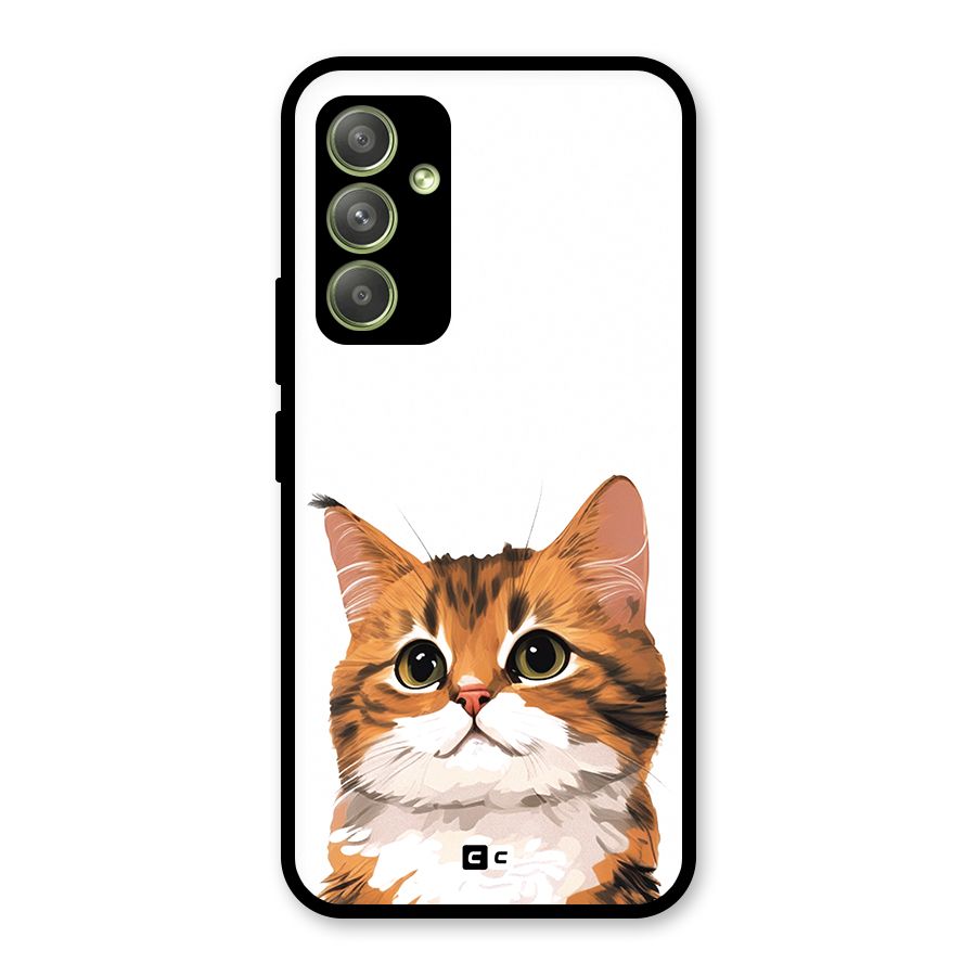 The Cute Cat Glass Back Case for Galaxy A54