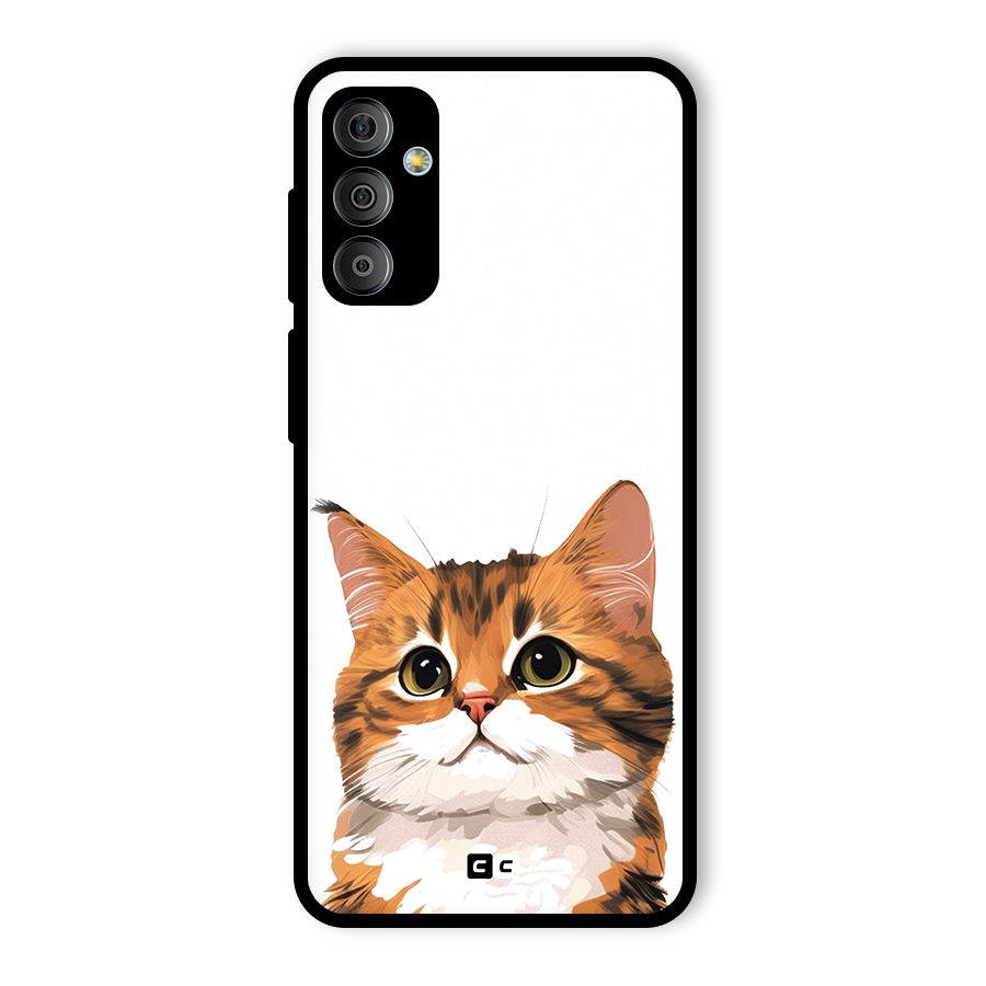 The Cute Cat Glass Back Case for Galaxy F23