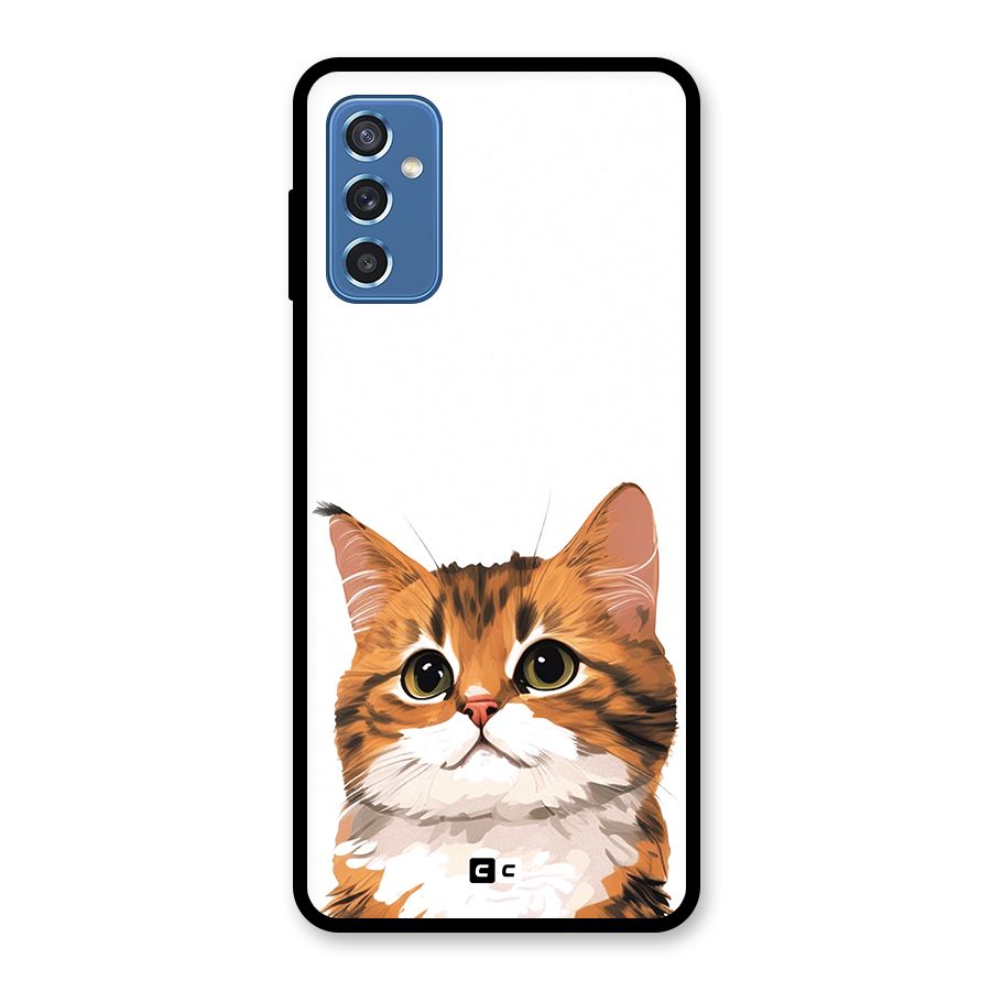 The Cute Cat Glass Back Case for Galaxy M52 5G