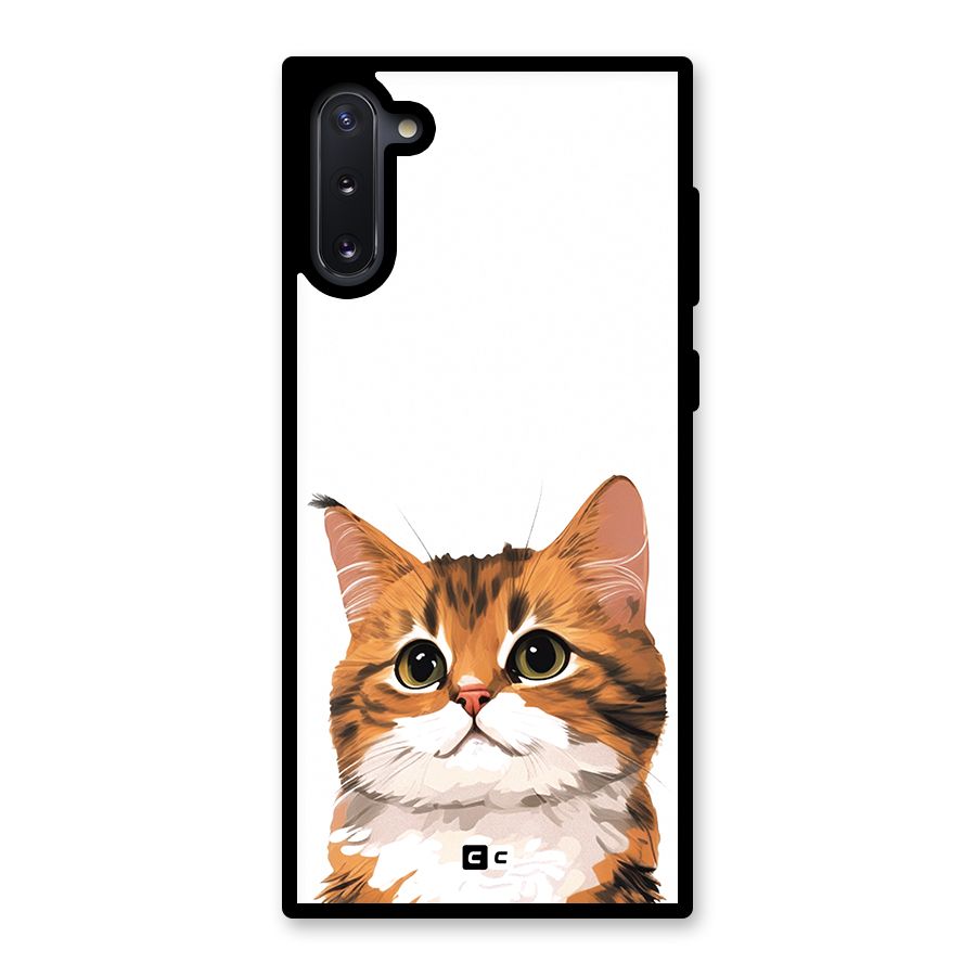 The Cute Cat Glass Back Case for Galaxy Note 10