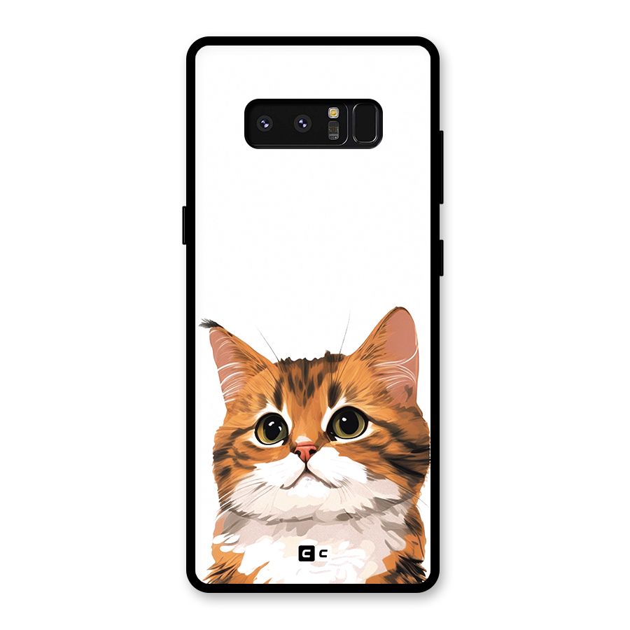 The Cute Cat Glass Back Case for Galaxy Note 8