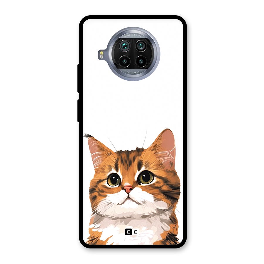 The Cute Cat Glass Back Case for Mi 10i