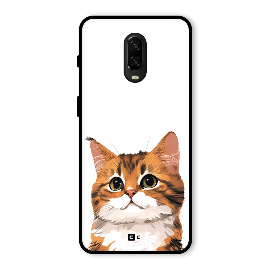The Cute Cat Glass Back Case for OnePlus 6T